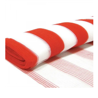 Tela cerquite laranja com branco 1,20 X 50 - plastcor