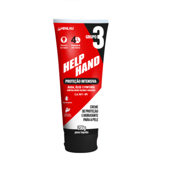 Creme protetor da pele grupo 3 HELP HAND 200gr CA 9611 Henlau