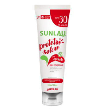 Protetor solar FPS 30 UVA/UVB com repelente HENLAU