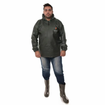 Jaqueta tarrafeador PVC na cor verde militar - PIONEIRA