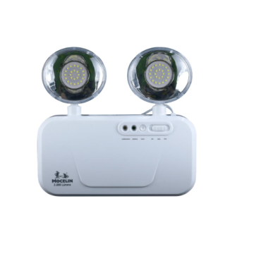 Luminária de emergência 2 faróis LED 3000 lúmens MOCELIN