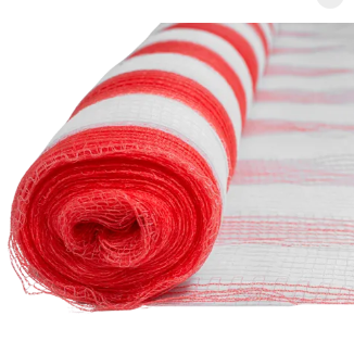 Tela cerquite laranja com branco 1,20 X 50 - plastcor