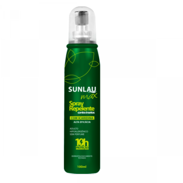 Repelente spray max sunlau com Icaridina 100ml HENLAU