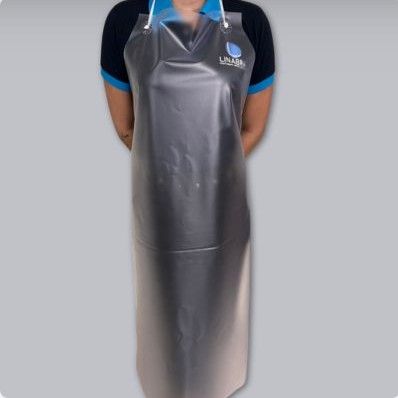 Avental vinilin transparente 0,20mm de espessura 1,20X0,70 cordão Laminado CA 16553