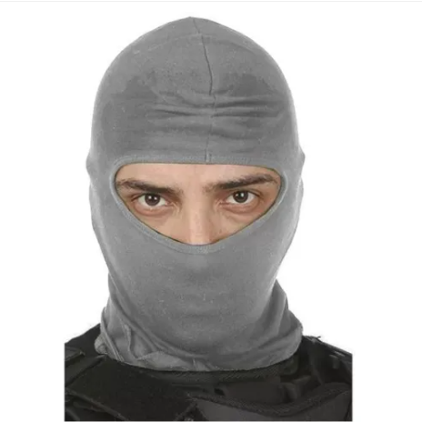 Balaclava/ touca ninja em helanca na cor cinza CA 44963