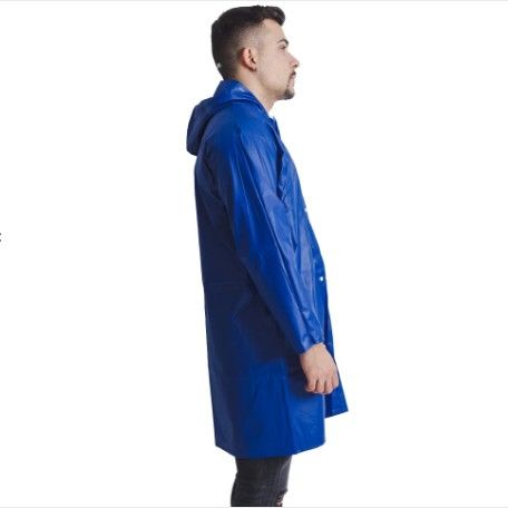 Capa de chuva em PVC 0,30mm cor AZUL tamanho G CA 28191 MAICOL