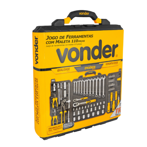 Jogo de ferramentas com 110 peças emb.fecha Vonder