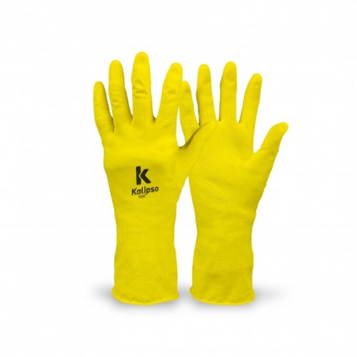 LUVA LATEX KAL AMARELA M