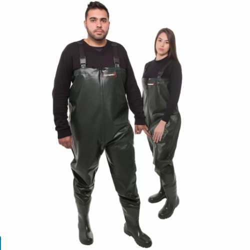 Jardineira para pesca Macacão com bota CA 27536 PIONEIRA